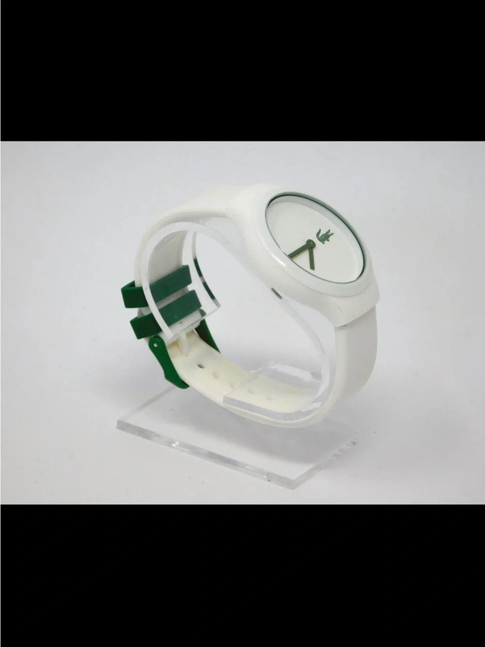 Lacoste Coa Watch White Dial Logo Silicone Band Unisex Sporty lc 90.4 47 2642